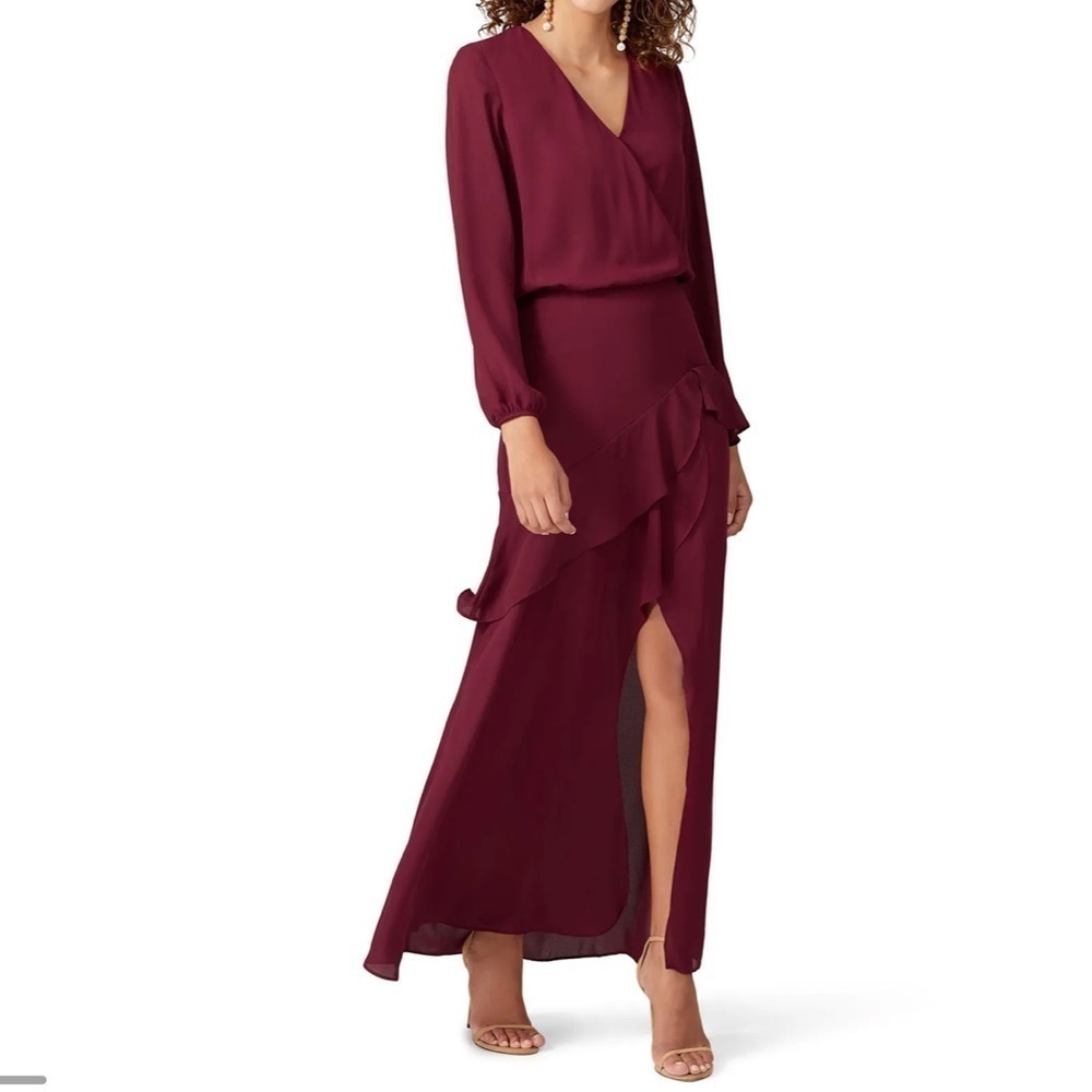 krisa Red Layered Gown